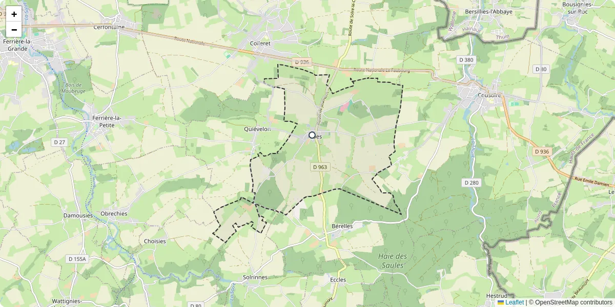 Carte du réseau de transport en commun à Aibes - lignes de bus et arrêts