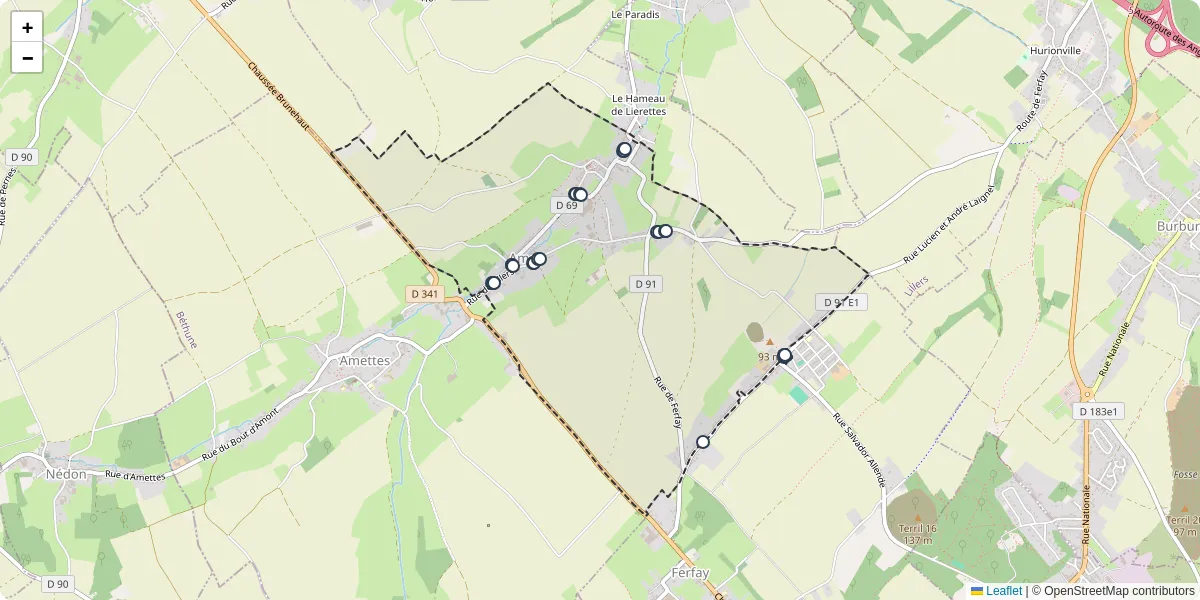 Carte du réseau de transport en commun à Ames - lignes de bus et arrêts