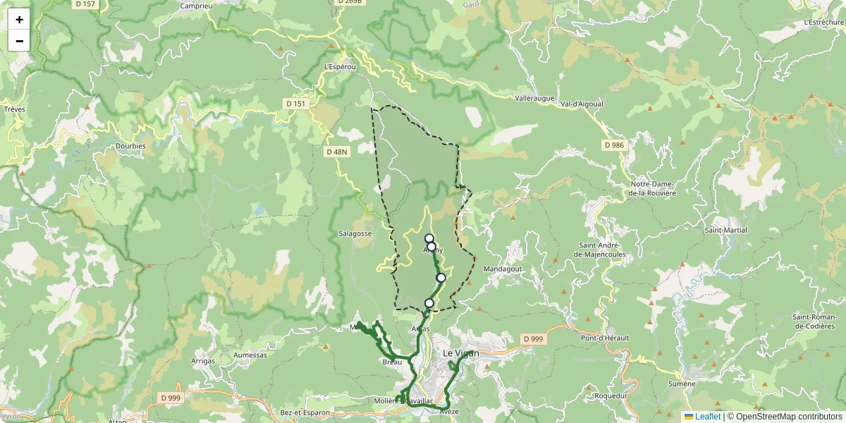 Carte du réseau de transport en commun à Arphy - lignes de bus et arrêts