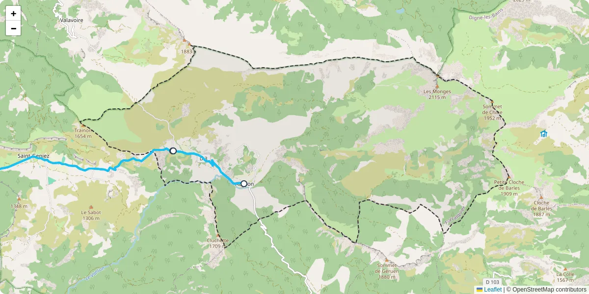 Carte du réseau de transport en commun à Authon - lignes de bus et arrêts