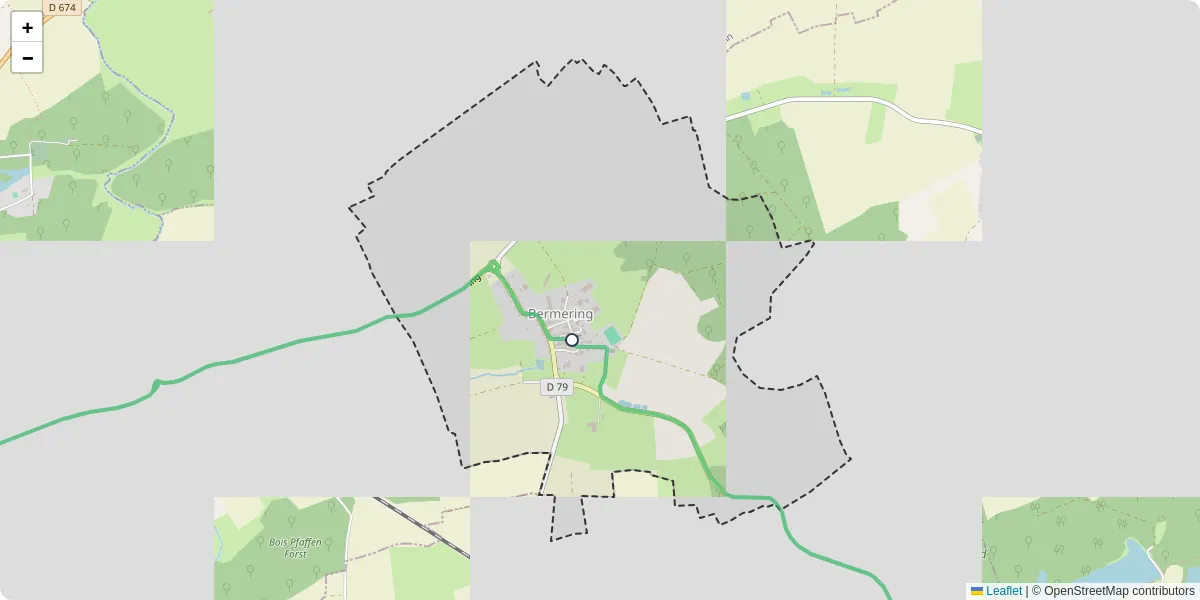 Carte du réseau de transport en commun à Bermering - lignes de bus et arrêts