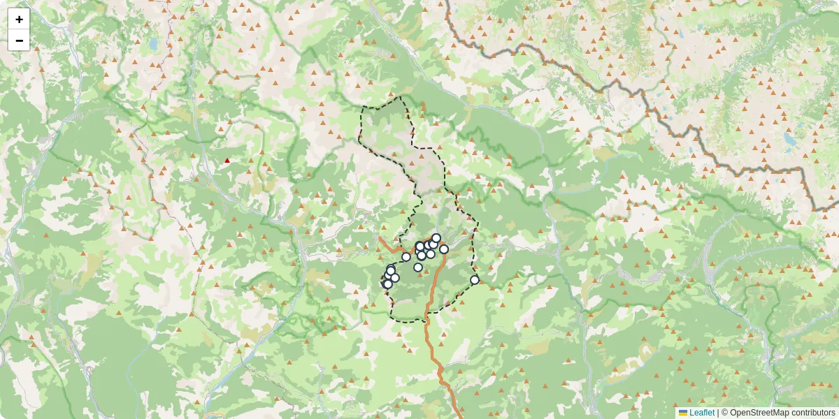 Carte du réseau de transport en commun à Beuil - lignes de bus et arrêts