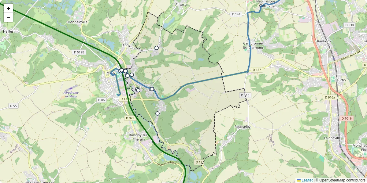 Carte du réseau de transport en commun à Bury - lignes de bus et arrêts