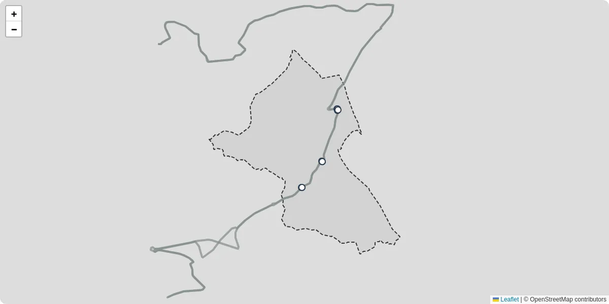 Carte du réseau de transport en commun à Busnes - lignes de bus et arrêts