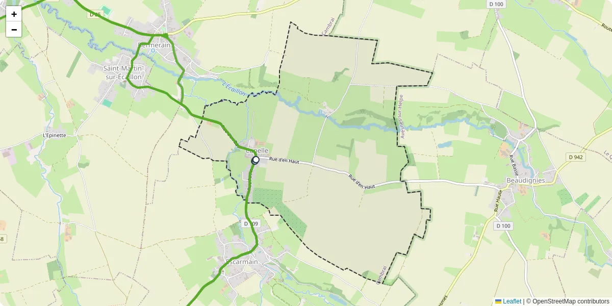 Carte du réseau de transport en commun à Capelle - lignes de bus et arrêts