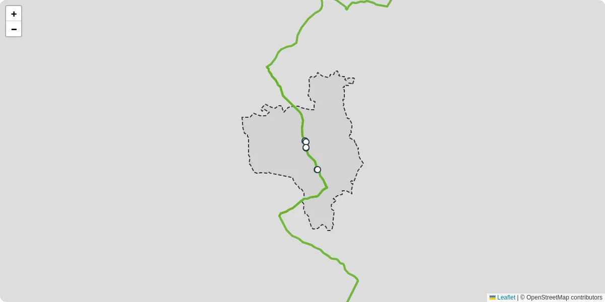 Carte du réseau de transport en commun à Cayres - lignes de bus et arrêts