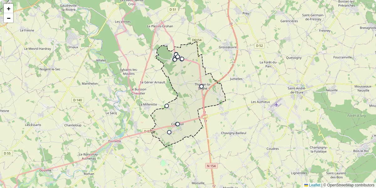 Carte du réseau de transport en commun à Chambois - lignes de bus et arrêts