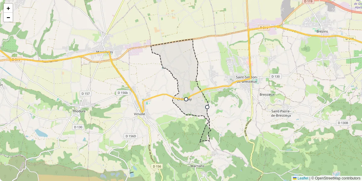 Carte du réseau de transport en commun à Châtenay - lignes de bus et arrêts