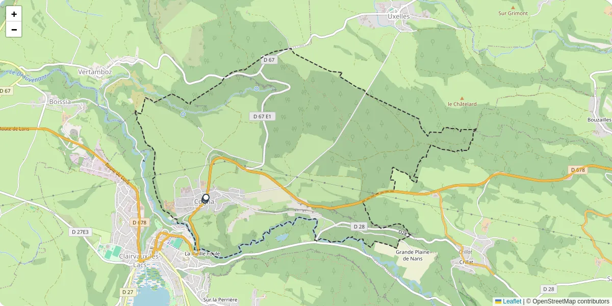 Carte du réseau de transport en commun à Cogna - lignes de bus et arrêts