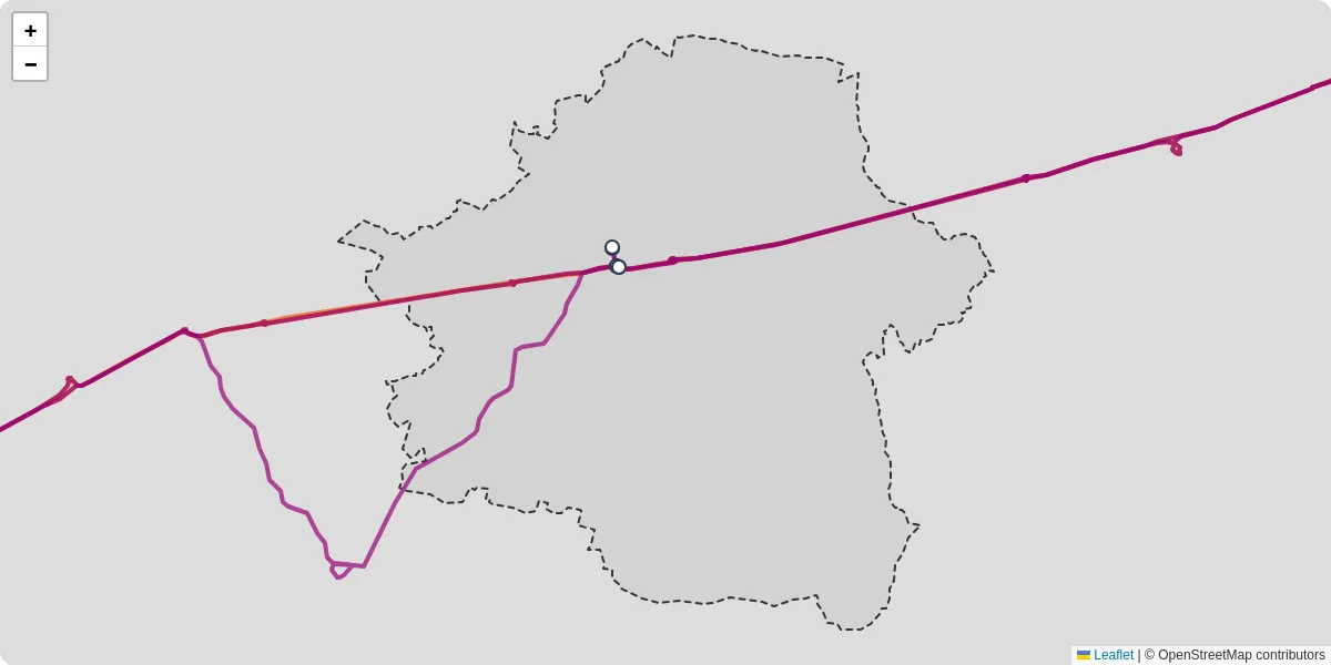 Carte du réseau de transport en commun à Coron - lignes de bus et arrêts
