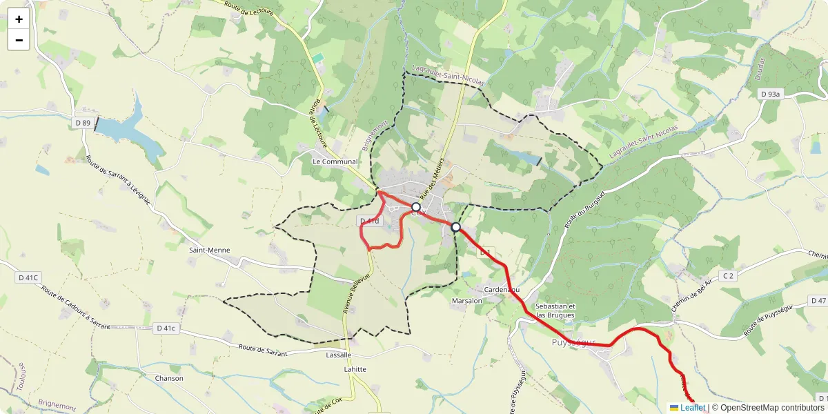 Carte du réseau de transport en commun à Cox - lignes de bus et arrêts