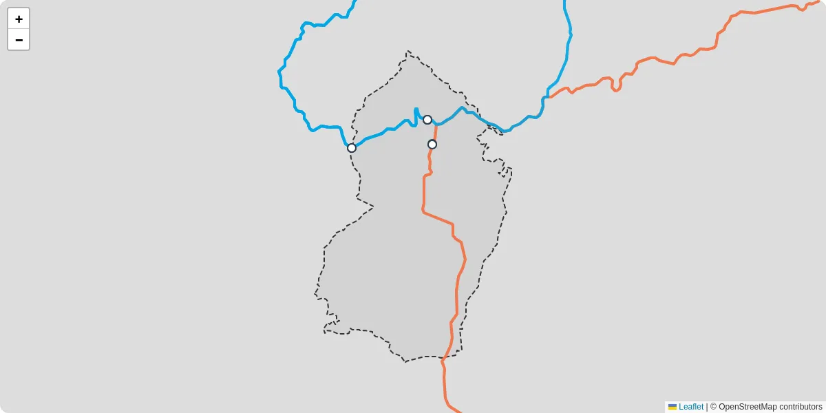 Carte du réseau de transport en commun à Crocq - lignes de bus et arrêts