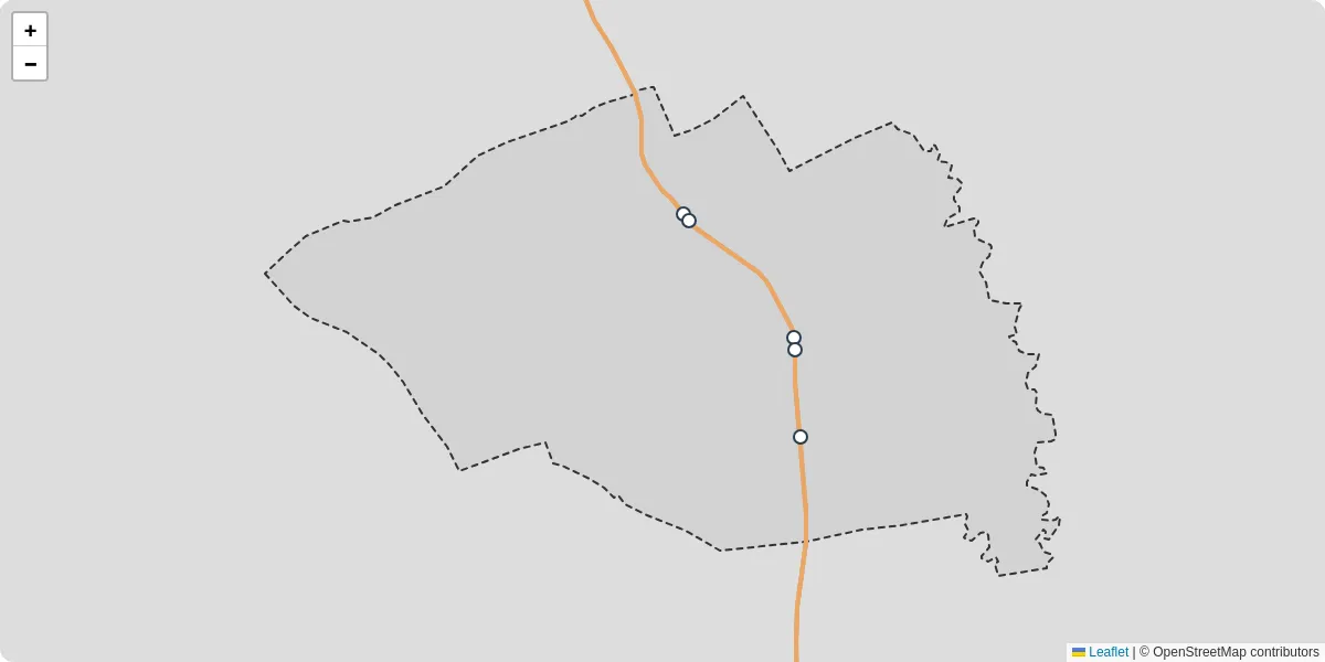 Carte du réseau de transport en commun à Cunelières - lignes de bus et arrêts