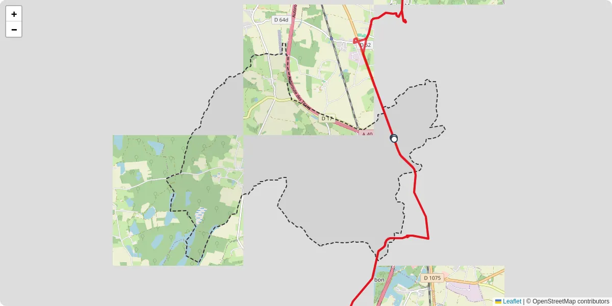 Carte du réseau de transport en commun à Druillat - lignes de bus et arrêts