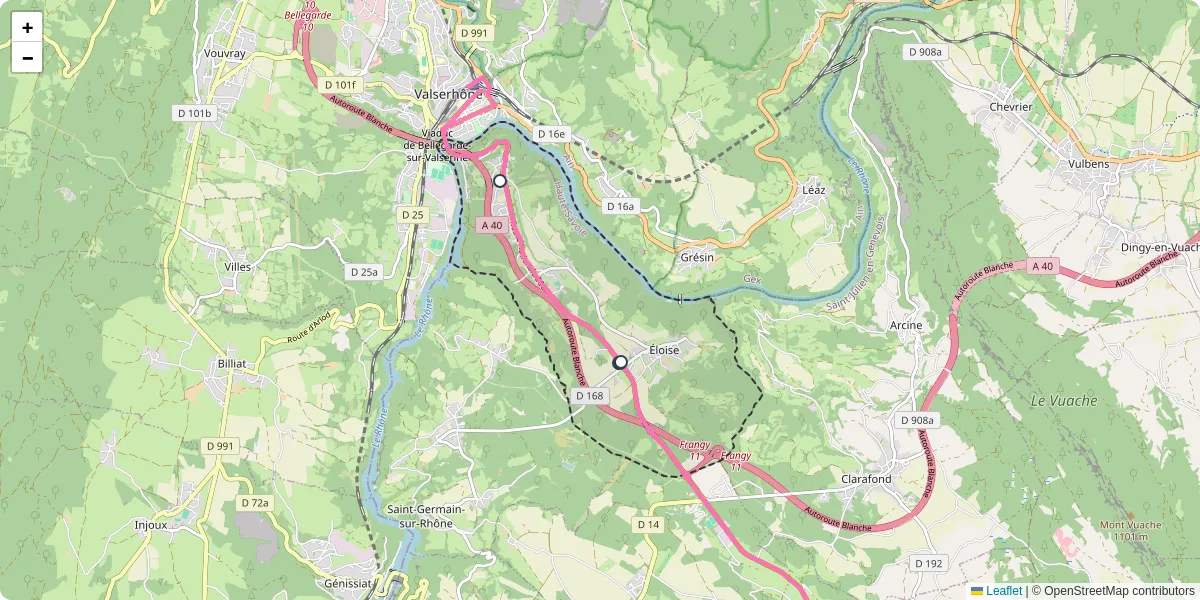 Carte du réseau de transport en commun à Éloise - lignes de bus et arrêts