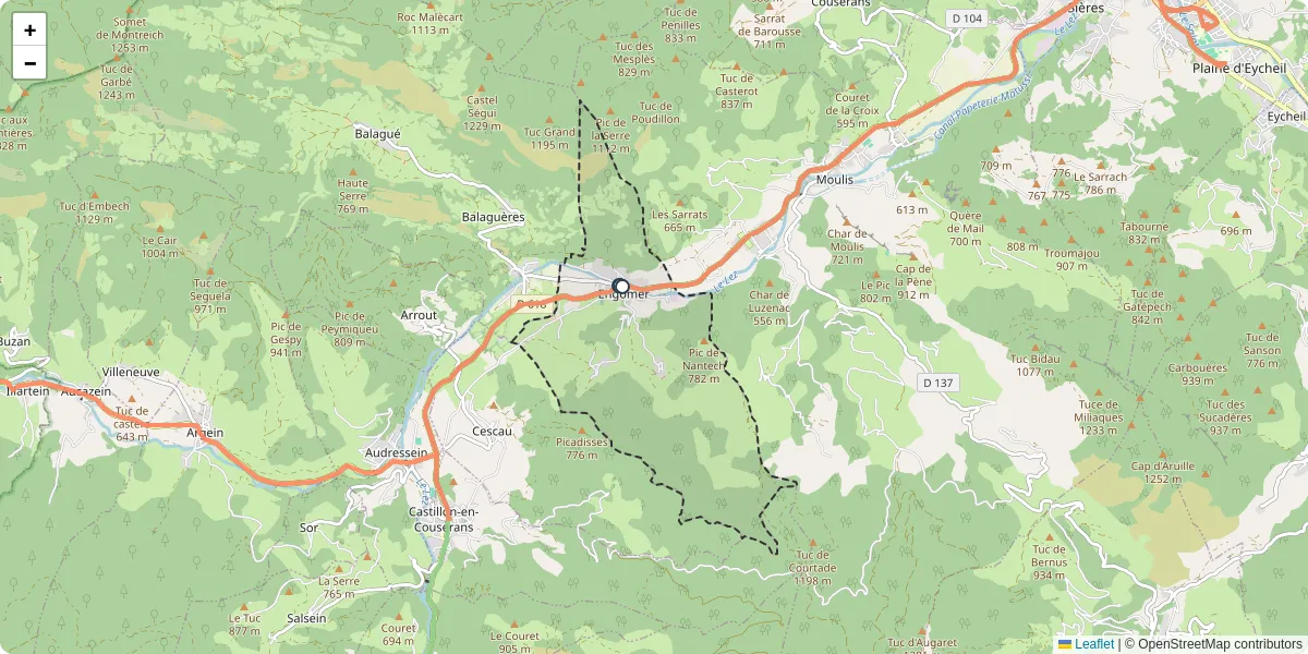 Carte du réseau de transport en commun à Engomer - lignes de bus et arrêts