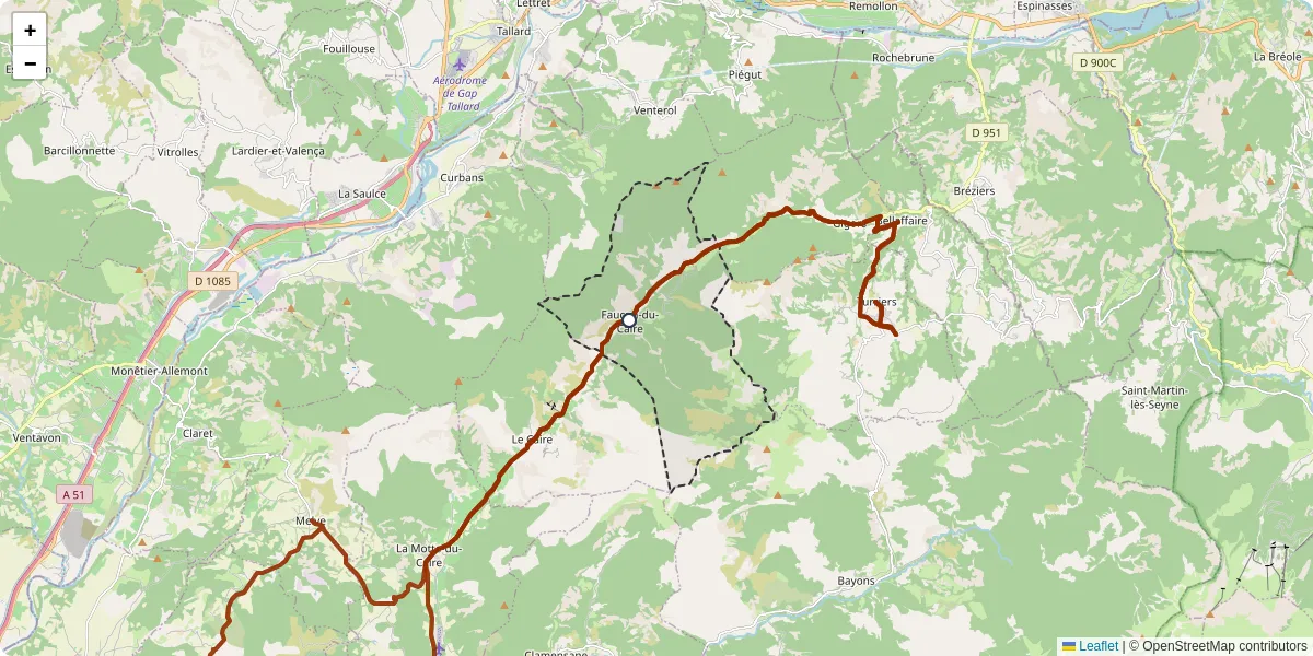 Carte du réseau de transport en commun à Faucon-du-Caire - lignes de bus et arrêts