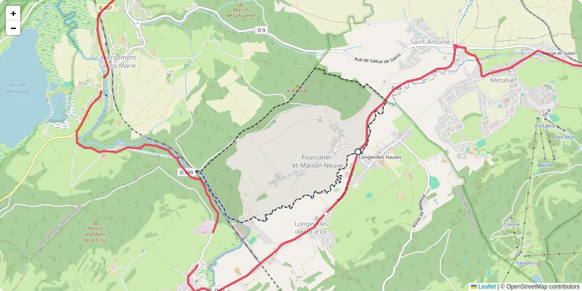 Carte du réseau de transport en commun à Fourcatier-et-Maison-Neuve - lignes de bus et arrêts