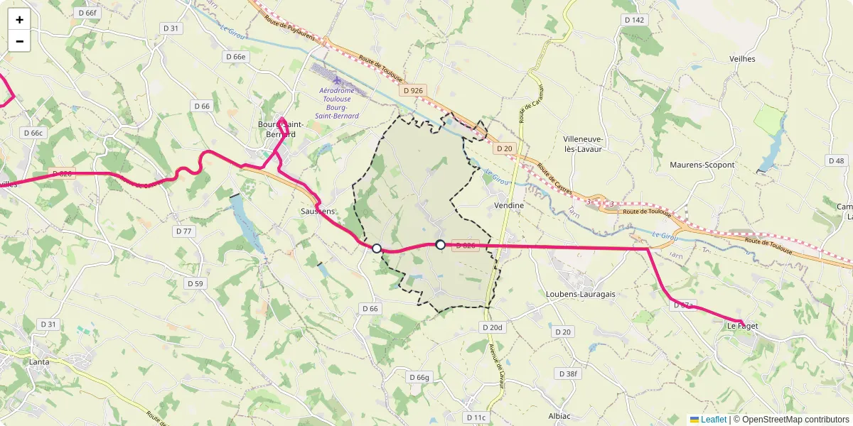 Carte du réseau de transport en commun à Francarville - lignes de bus et arrêts