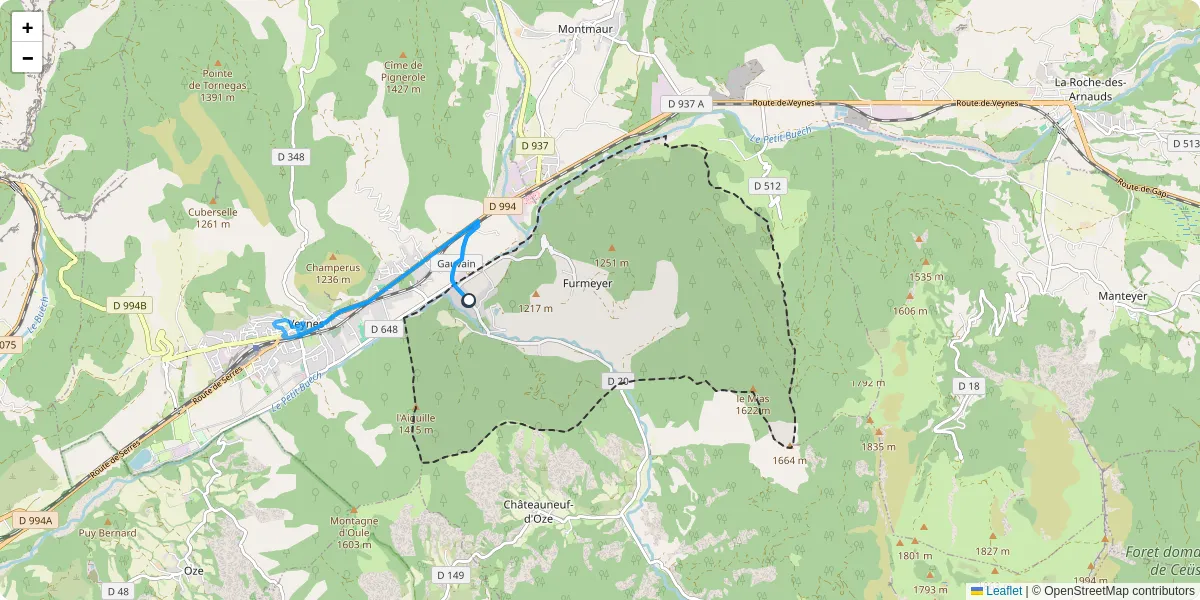 Carte du réseau de transport en commun à Furmeyer - lignes de bus et arrêts