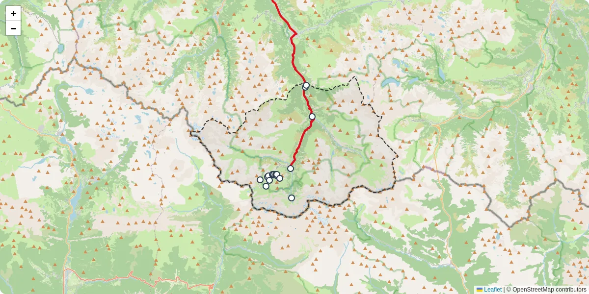 Carte du réseau de transport en commun à Gavarnie-Gèdre - lignes de bus et arrêts