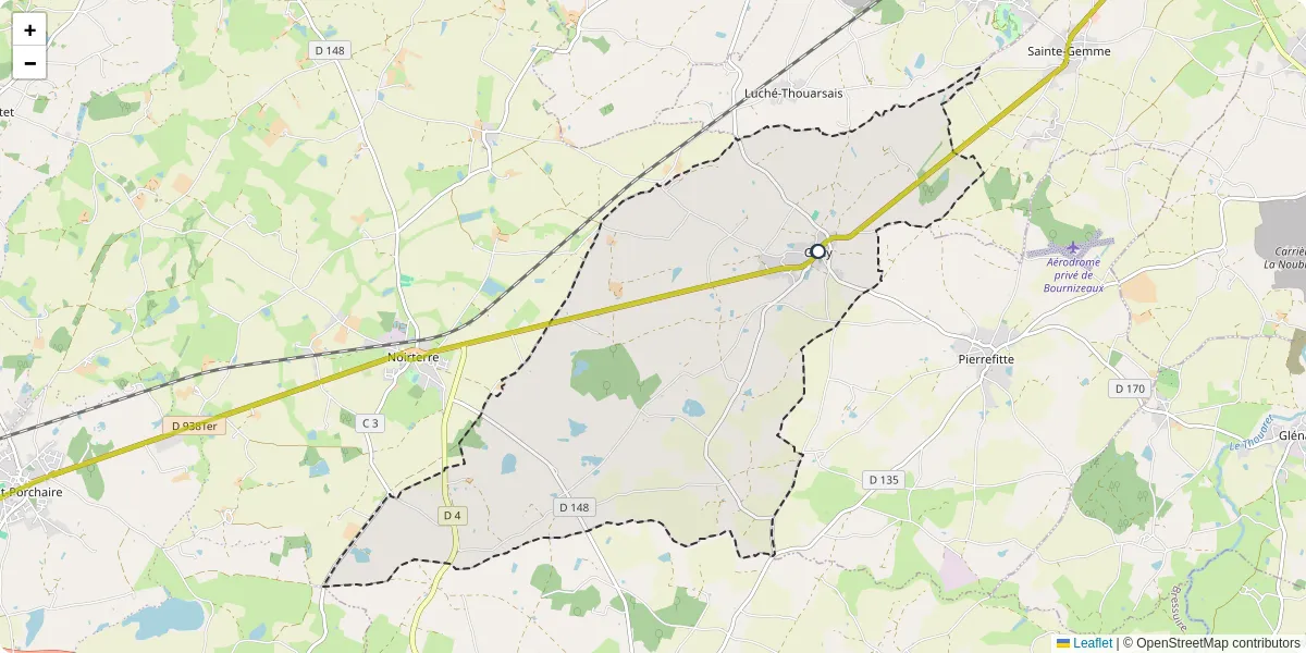 Carte du réseau de transport en commun à Geay - lignes de bus et arrêts