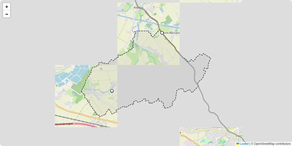 Carte du réseau de transport en commun à Gonnehem - lignes de bus et arrêts