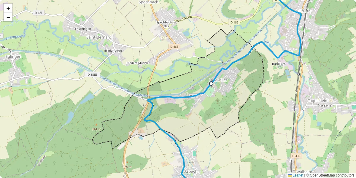 Carte du réseau de transport en commun à Heidwiller - lignes de bus et arrêts