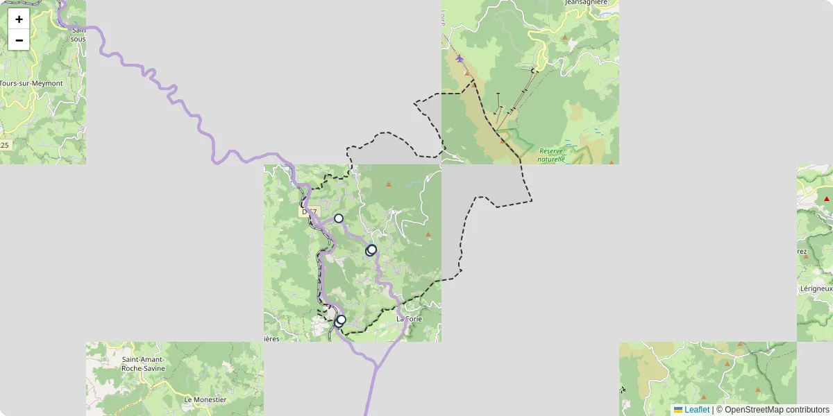 Carte du réseau de transport en commun à Job - lignes de bus et arrêts