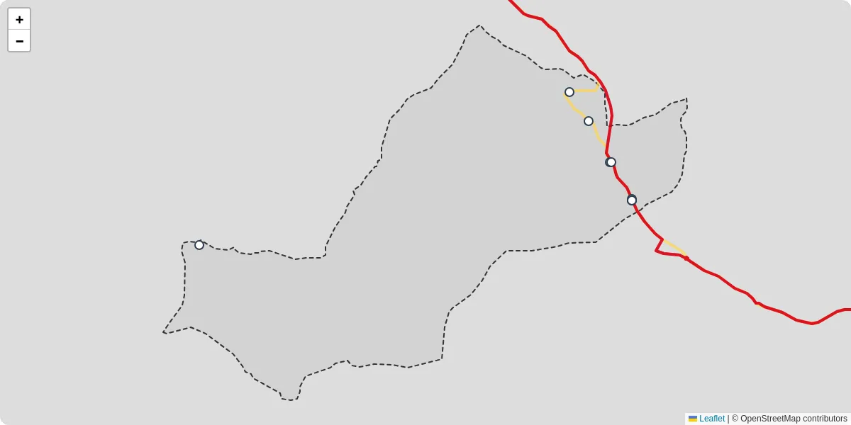 Carte du réseau de transport en commun à Kirchberg - lignes de bus et arrêts