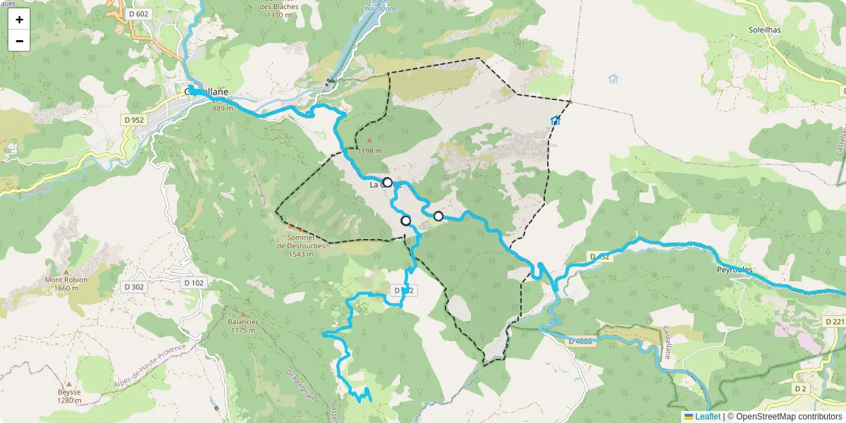 Carte du réseau de transport en commun à La Garde - lignes de bus et arrêts