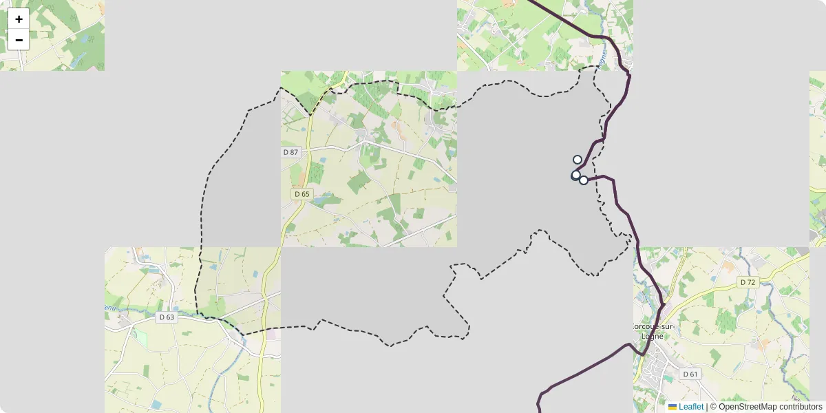 Carte du réseau de transport en commun à La Limouzinière - lignes de bus et arrêts