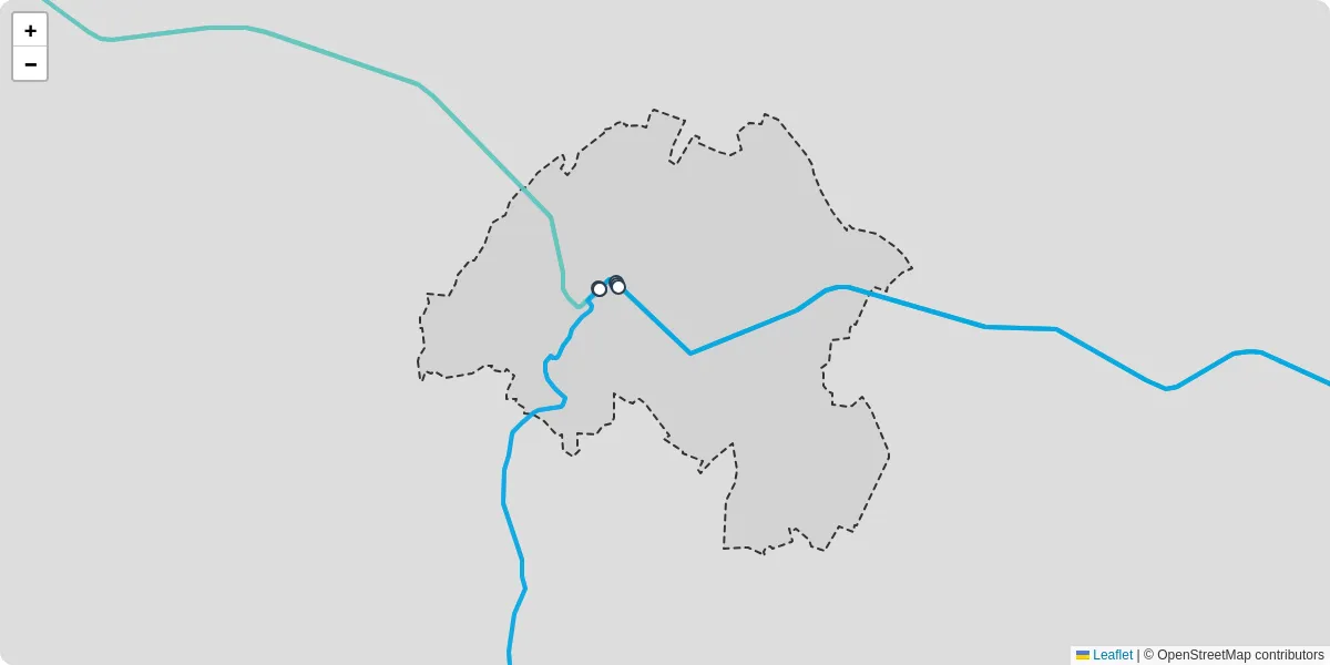 Carte du réseau de transport en commun à La Villeneuve - lignes de bus et arrêts