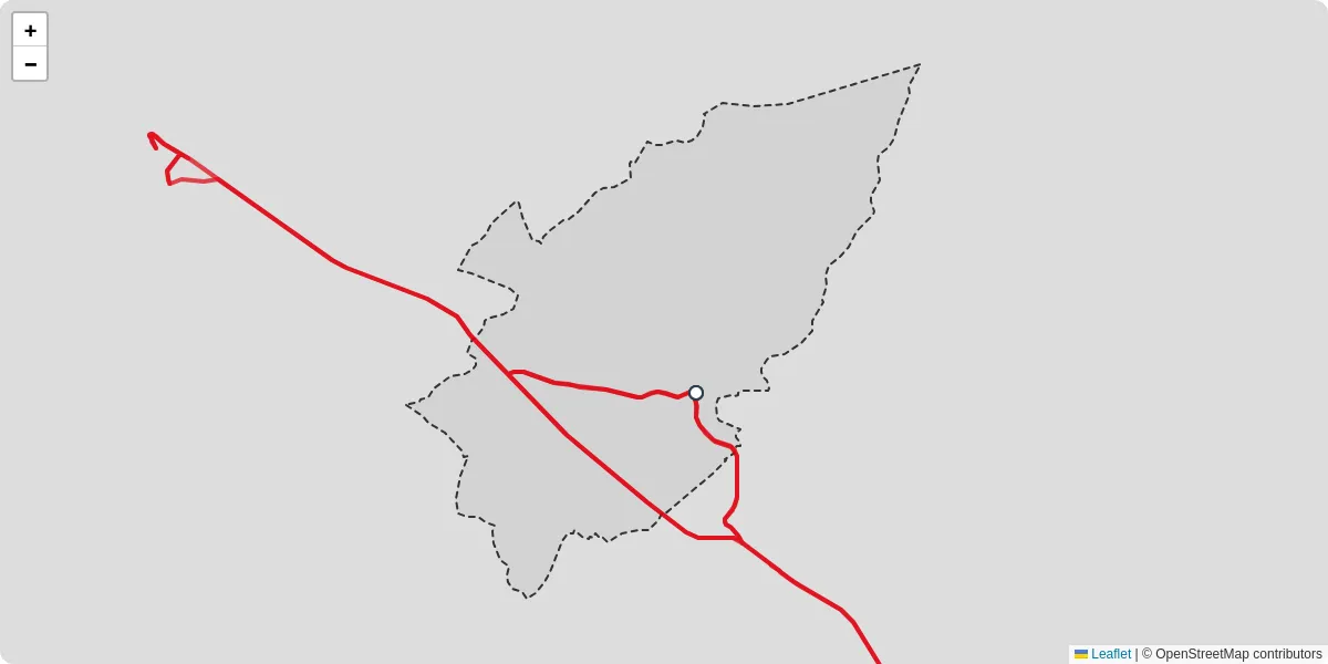 Carte du réseau de transport en commun à Lachapelle-en-Blaisy - lignes de bus et arrêts