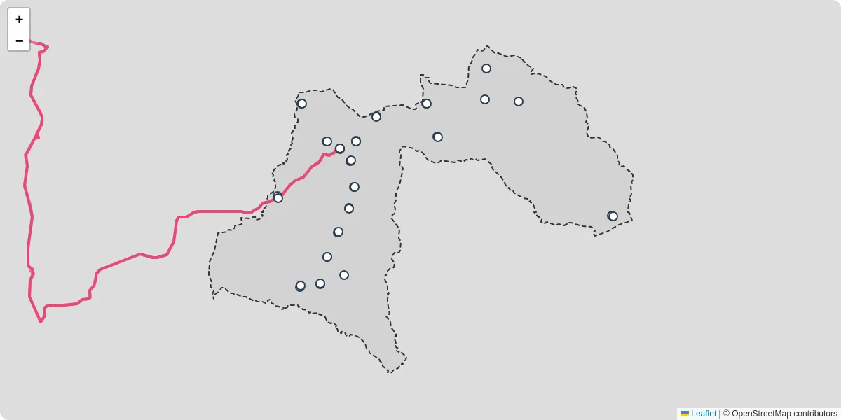 Carte du réseau de transport en commun à Lanvaudan - lignes de bus et arrêts