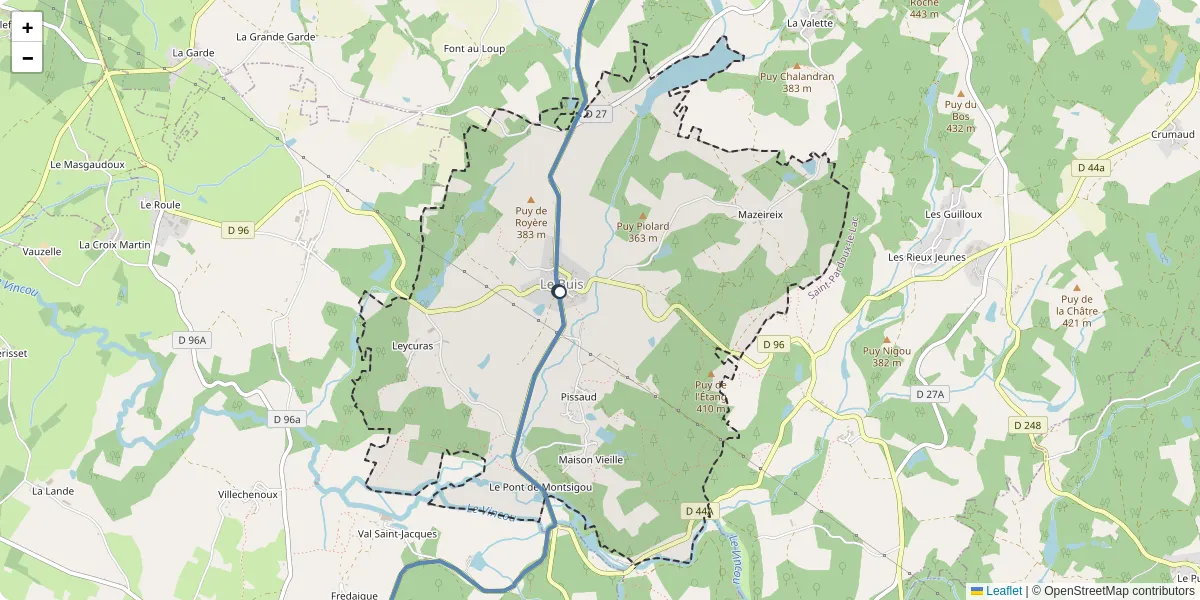 Carte du réseau de transport en commun à Le Buis - lignes de bus et arrêts