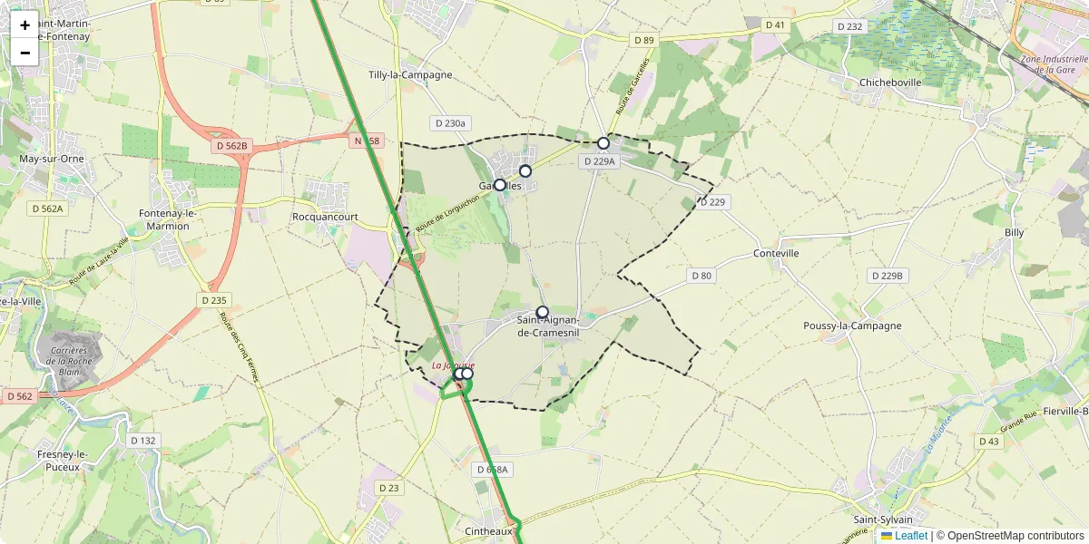 Carte du réseau de transport en commun à Le Castelet - lignes de bus et arrêts