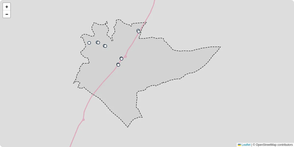 Carte du réseau de transport en commun à Le Hézo - lignes de bus et arrêts
