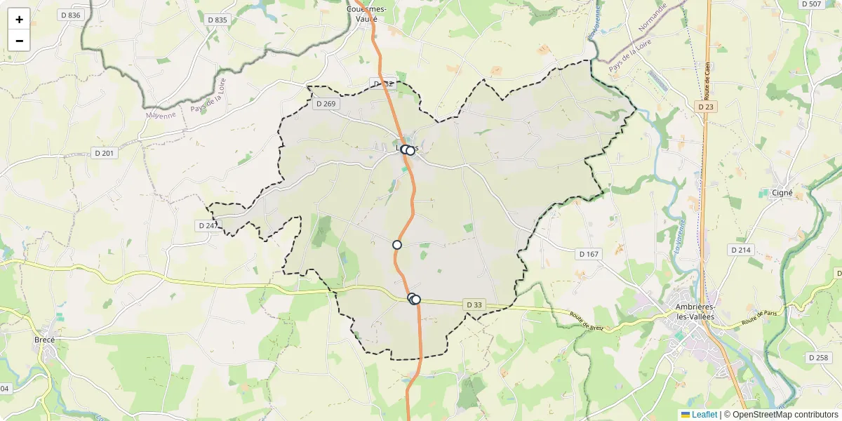 Carte du réseau de transport en commun à Le Pas - lignes de bus et arrêts