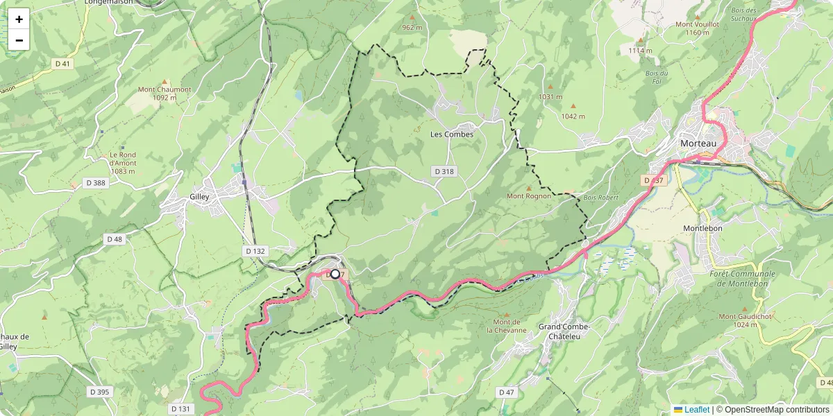 Carte du réseau de transport en commun à Les Combes - lignes de bus et arrêts