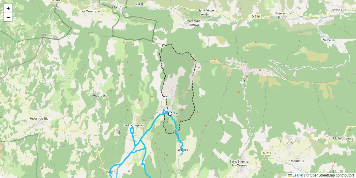 Carte du réseau de transport en commun à L'Hospitalet - lignes de bus et arrêts