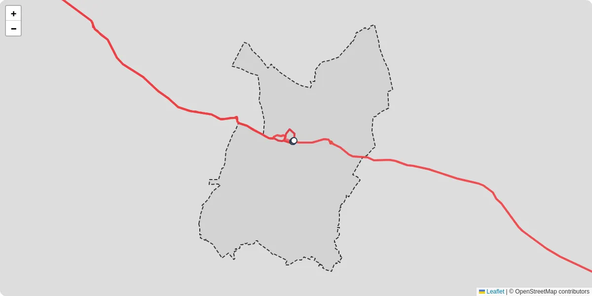 Carte du réseau de transport en commun à Matha - lignes de bus et arrêts
