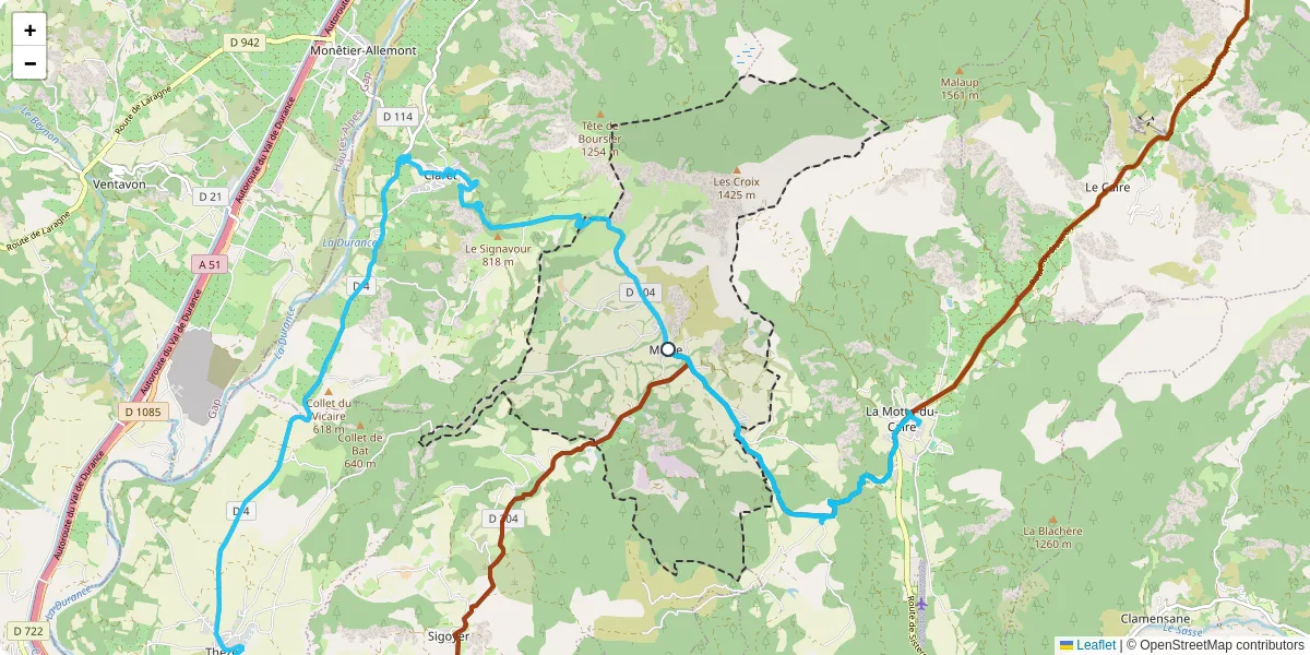 Carte du réseau de transport en commun à Melve - lignes de bus et arrêts
