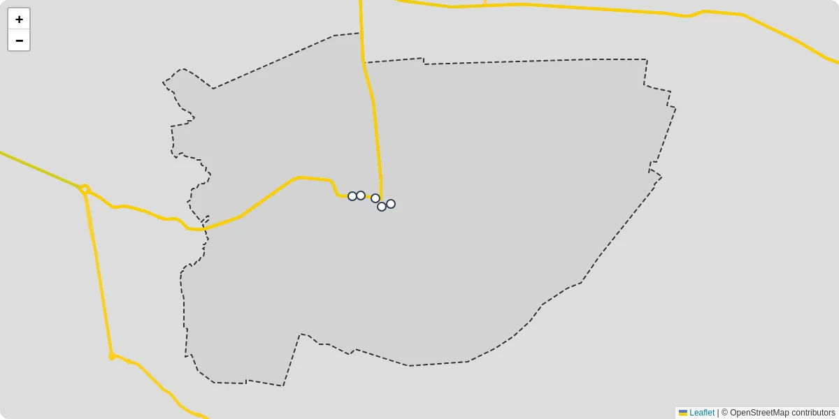 Carte du réseau de transport en commun à Messy - lignes de bus et arrêts