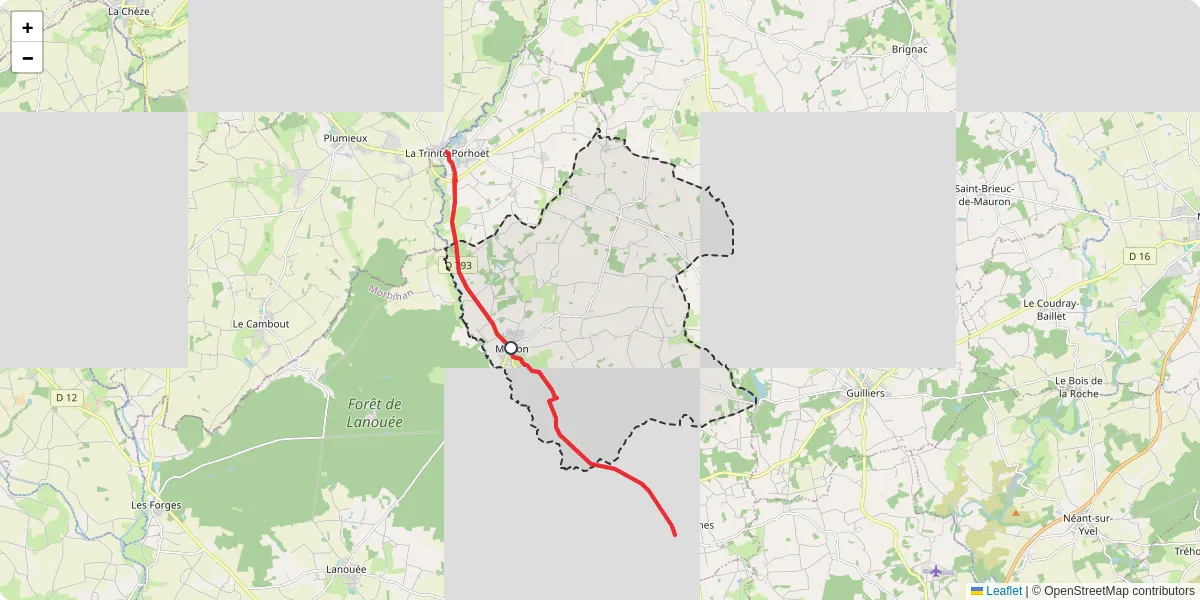 Carte du réseau de transport en commun à Mohon - lignes de bus et arrêts