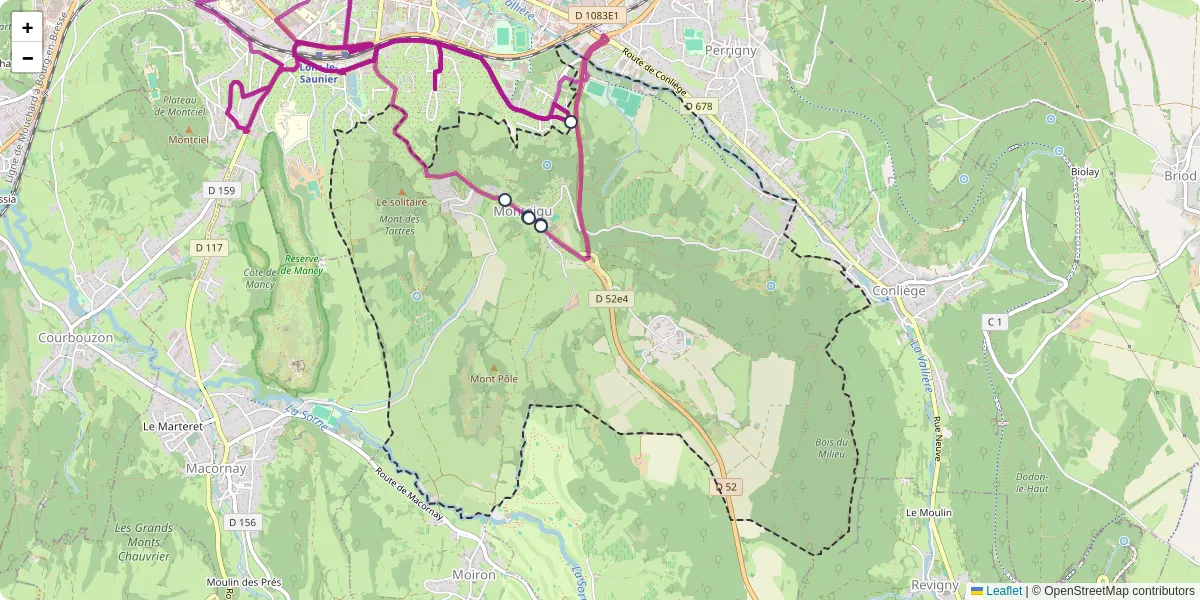 Carte du réseau de transport en commun à Montaigu - lignes de bus et arrêts