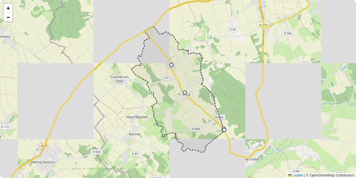 Carte du réseau de transport en commun à Montfey - lignes de bus et arrêts