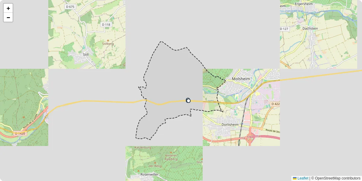 Carte du réseau de transport en commun à Mutzig - lignes de bus et arrêts