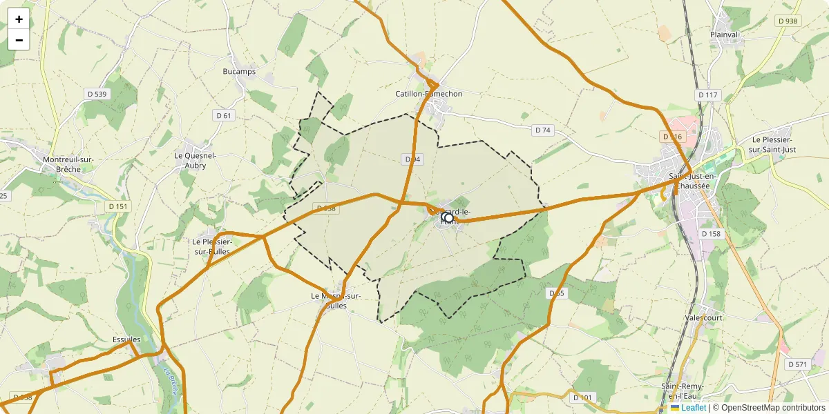 Carte du réseau de transport en commun à Nourard-le-Franc - lignes de bus et arrêts