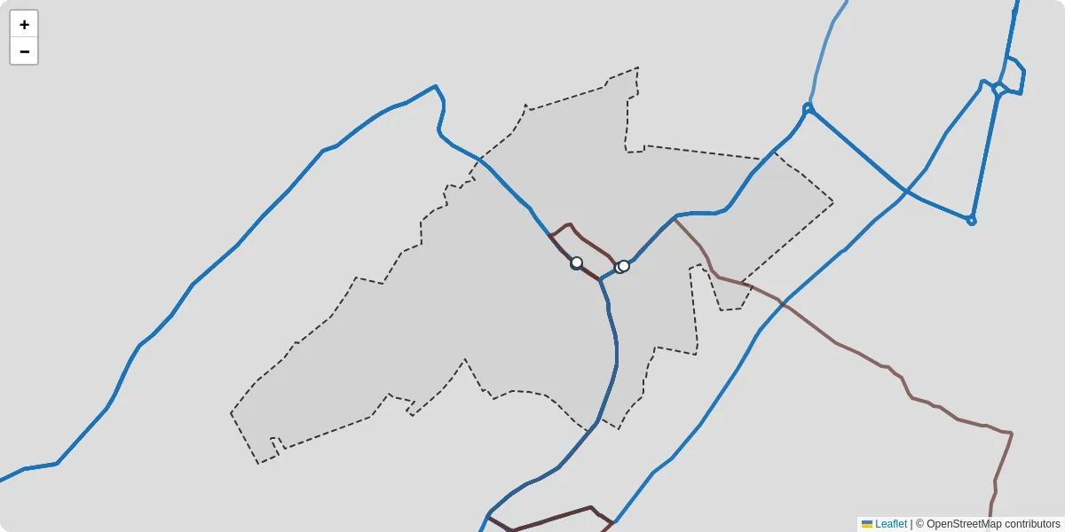 Carte du réseau de transport en commun à Noyelles-sur-Escaut - lignes de bus et arrêts